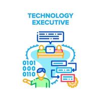 Technology Executive Vector Concept Illustration