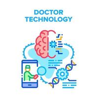 Doctor Technology Innovation Vector Concept Color