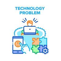 Technology Problem Solve Vector Concept Color