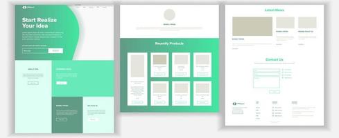 Website Template Vector. Page Business Background. Landing Web Page. Web Design And Development. Cash Contract. Business Success. Money Planning. Illustration vector