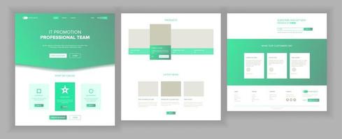 Web Page Design Vector. Website Business Style. Front End Site Scheme. Landing Template. Benefits Scheme. Entertainment Future. Interface Menu. Illustration vector