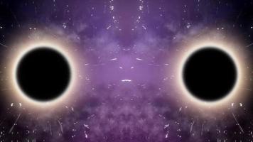 Black Hole Moving In Space, Abstract Neon Glowing Rays With Super Big Black Hole In Galaxy With Nebula. Si-fi Background. Animation Of Black Hole Eating Stars And Space. Scientific High Tech Realistic video