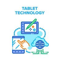 Tablet Technology Device Vector Concept Color