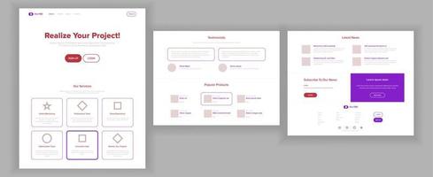 vector de diseño de página web principal. gráfico de negocios del sitio web. plantilla de aterrizaje. proyecto energético futuro. tarjeta de credito formulario de contacto corporativo. aumentar la experiencia. ilustración