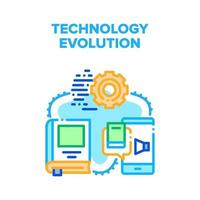 Technology Evolution Progress Vector Concept Color