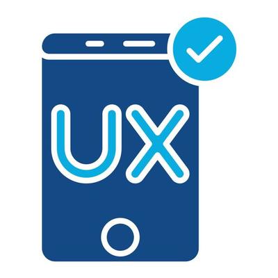 User Experience Glyph Two Color Icon