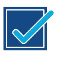 Checkbox Glyph Two Color Icon vector