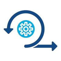 Agile Glyph Two Color Icon vector