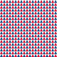 American patriotic seamless pattern. USA traditional background.  Red blue white triangular backdrop. Vector template for fabric, textile, wallpaper, wrapping paper, etc