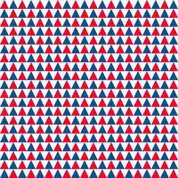 American patriotic seamless pattern. USA traditional background.  Red blue white triangular backdrop. Vector template for fabric, textile, wallpaper, wrapping paper, etc