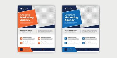 Advertising Business Flyer Template Design vector