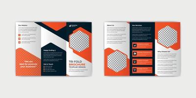 Corporate Trifold Brochure Design vector