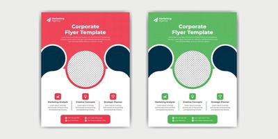 Business flyer template design vector