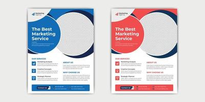 Marketing Flyer Design and Social Media Post Template vector