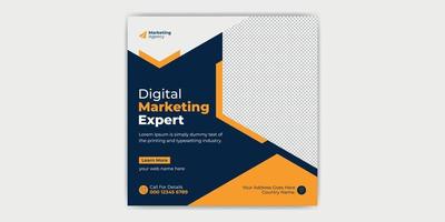 Digital Marketing Agency Creative Social Media Post vector