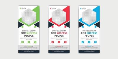 Business Rack Card or Dl Flyer Template vector