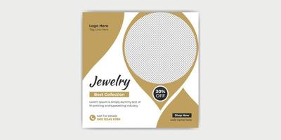 Jewellery Collection Web Banner or Social Media Post vector