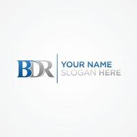 BDR letter for your best business symbol vector