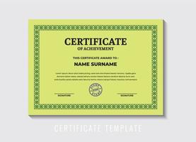 Illustration vector graphic of certificate, for certificate template, certification, certificate award, certificate work, medallion, etc