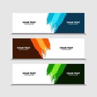 Vector design Banner background template. elegant minimalist simple banner.