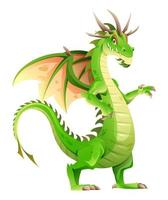 Dragon cartoon character isolated on white background vector