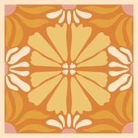 Matisse aestethic Groovy abstract flower art. Organic floral doodle shapes in trendy naive retro hippie 60s 70s style. vector