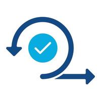 Scrum Glyph Two Color Icon vector