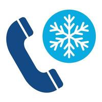 Cold Calling Glyph Two Color Icon vector