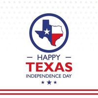 2 de marzo, día de la independencia de texas. fondo, póster, tarjeta, banner ilustración vectorial vector