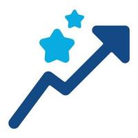Performance Management Glyph Two Color Icon vector