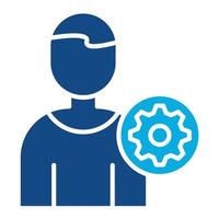 User Settings Glyph Two Color Icon vector