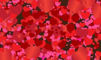 fondo de ilustración de patrón de textura transparente de día de san valentín de rosa roja