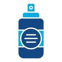 Spray Bottle Glyph Two Color Icon vector