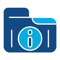 Information Glyph Two Color Icon vector