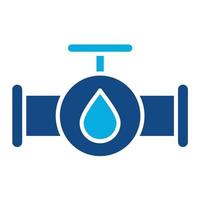 Water Supply Glyph Two Color Icon vector