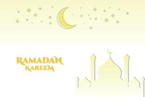 Ramadan Kareem Greetings, background for Islamic style backdrop. Muslim holiday and festival. vector