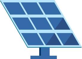 Solar panel on a white background. Flat style icon. Vector illustration.