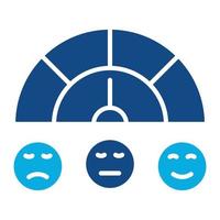 Score Rating Glyph Two Color Icon vector