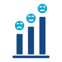 Satisfaction Level Glyph Two Color Icon vector
