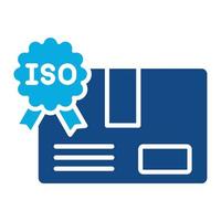 Iso Standards Glyph Two Color Icon vector