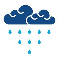 Monsoon Season Glyph Two Color Icon vector