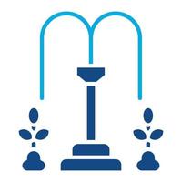 Automatic Irrigation Glyph Two Color Icon vector