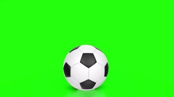 soccer ball isolated on background video