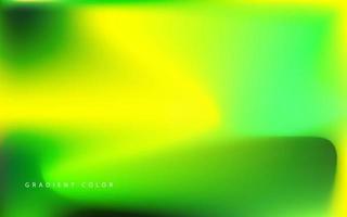 Abstract gradient green and yellow color background vector