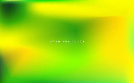 Abstract gradient green and yellow color background vector