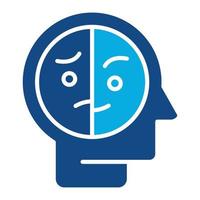 Psychopathology Glyph Two Color Icon vector