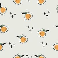 Seamless abstract fruits pattern vector