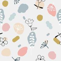 Seamless floral pattern background vector