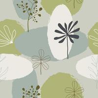 Seamless floral pattern background vector