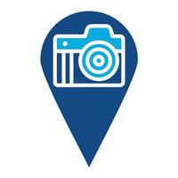 Sightseeing Glyph Two Color Icon vector